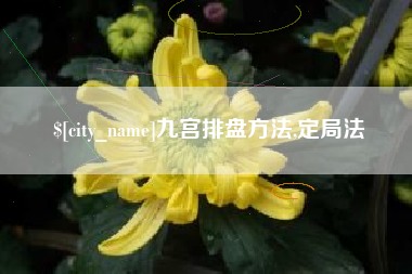 青岛九宫排盘方法,定局法
