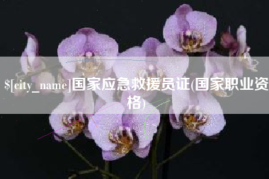 青岛国家应急救援员证(国家职业资格)