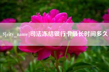 青岛司法冻结银行卡最长时间多久