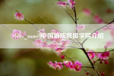 青岛中国消防救援学院介绍