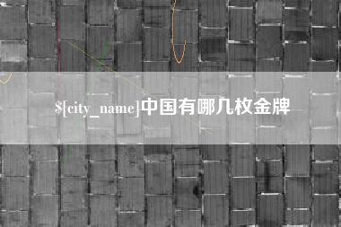 青岛中国有哪几枚金牌