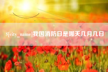 青岛我国消防日是哪天几月几日