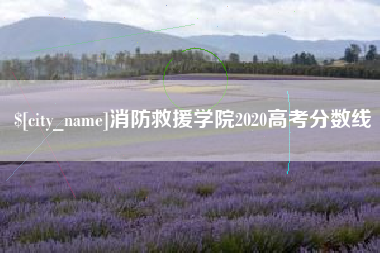 青岛消防救援学院2020高考分数线