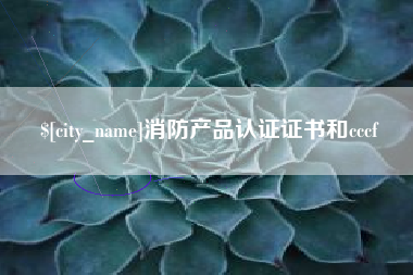 青岛消防产品认证证书和cccf