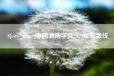青岛中国消防学院2024年分数线