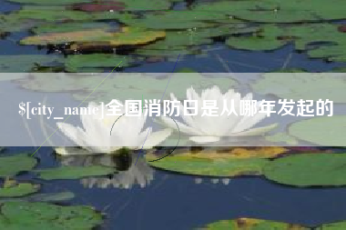 青岛全国消防日是从哪年发起的