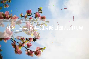 青岛每年的消防日是几月几号