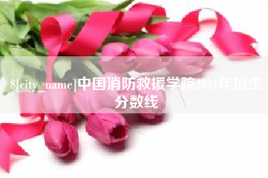 青岛中国消防救援学院2021年招生分数线