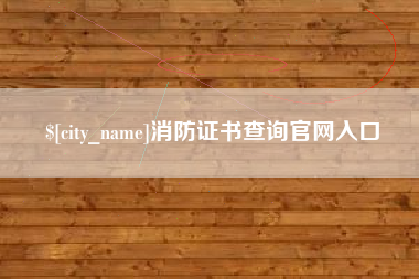青岛消防证书查询官网入口