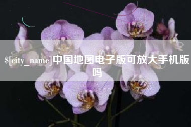 青岛中国地图电子版可放大手机版吗