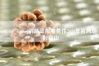 青岛消防证报考条件2024年官网烟台福山
